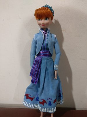 冰雪奇緣 安娜公主 秋冬造型芭比娃娃 直購價745