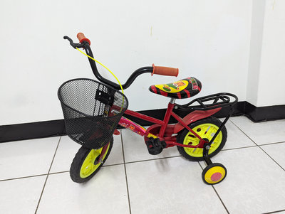 12吋 台灣製造 幼童兒童腳踏車 輔助輪 菜籃 巧虎