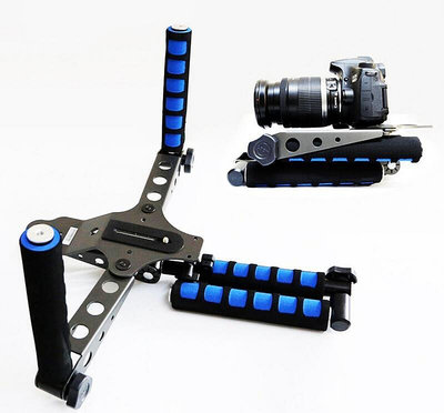 創客優品 相機單反肩扛架低拍手持穩定器支架 攝像機拍攝視頻平衡肩托架 SY103