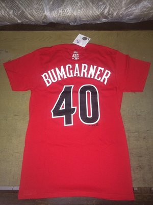 MLB Majestic 巨人隊 Madison Bumgarner T恤 明星賽 背號 偉殷 岱鋼 洋基 馬林魚 金鋒