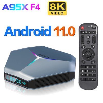 A95X F4 S905X4 4G+128G 網路電視盒 8K 安卓11 雙频WIFI 藍芽4.1