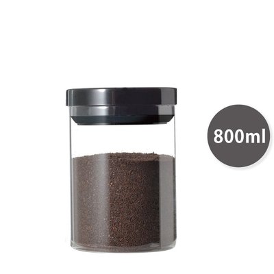 HARIO 咖啡保鮮罐-黑色 800ml／MCN-200B