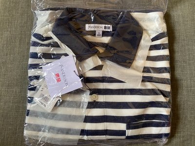 Uniqlo JW ANDERSON 男裝 DRY-EX 條紋POLO衫 (短袖) S尺寸 特價:990元