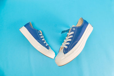 CONVERSE CHUCK 70 OX RENEW 1970 藍白 低筒 帆布鞋 男女鞋 165422C【ADIDAS x NIKE】