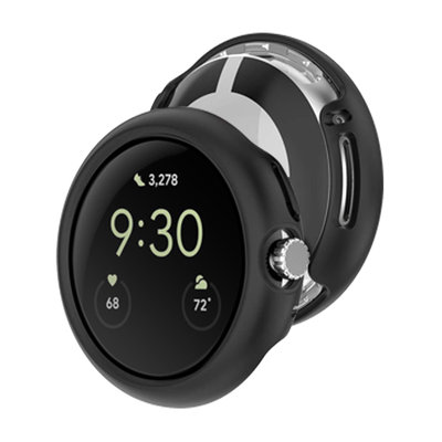 台灣現貨 Google Pixel Watch2 Watch 雙料保護殼 9H玻璃錶面+PC硬殼 蘋果手錶保護殼