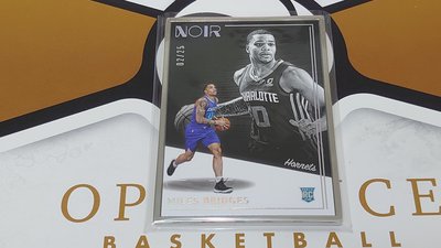 2018-19 NBA NOIR 黃蜂 MILES BRIDGES RC鐵板卡 (限量25張)(02/25)