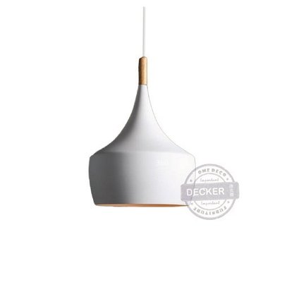【Decker • 德克爾家飾】北歐設計燈飾 鐵件吊燈 Nordic 金屬鍛造 原木印度敲打吊燈 - 中(白)