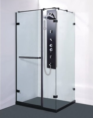 《振勝網》和成衛浴 SG2W-GA 尊貴無框型 黑框 L型 淋浴拉門 一字二片+固定片 淋浴門 / 8mm 強化玻璃