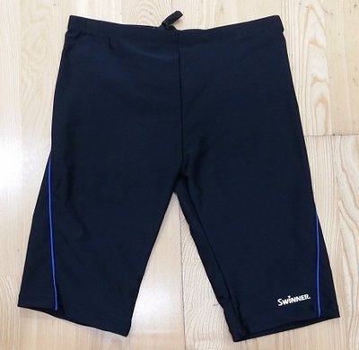 SWINNER 男五分萊卡泳褲M-2XL(黑色) 原價750 特價 600元 型號ML820