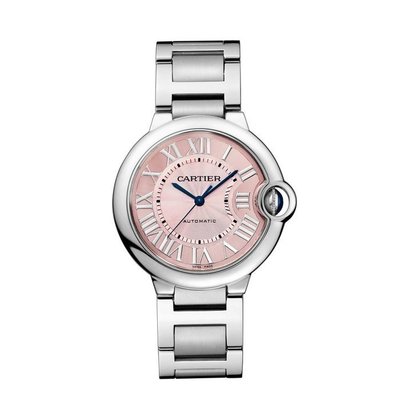 Cartier 卡地亞 藍氣球系列 精鋼 粉紅色 自動機芯 W6920041 腕錶