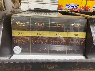 Costco 好市多 法國進口 CEMOI 80%黑巧克力 (100gx4包) 特價:255元