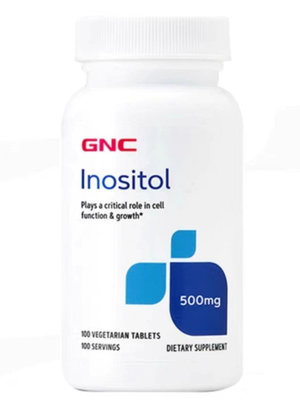 美國 GNC Inositol 健安喜 肌醇 500mg 100粒 可搭配膽鹼