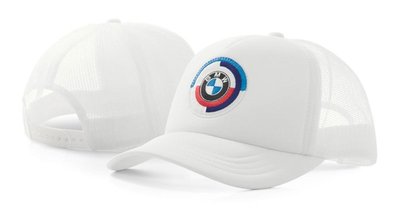【樂駒】BMW 原廠 生活 精品 周邊 白色 鴨舌帽 棒球帽 帽子 休閒 Motorsport Cap 復古