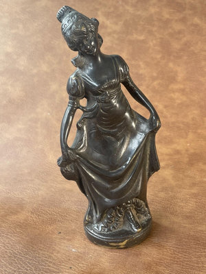 【二手】歐洲銅雕 人物 銅雕塑 美女 天使 銅藝術品 藝術展覽 擺件712【木清院】銅器 佛像 擺件