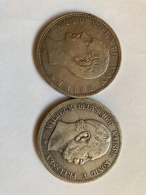 兩枚德國5馬克銀幣13513