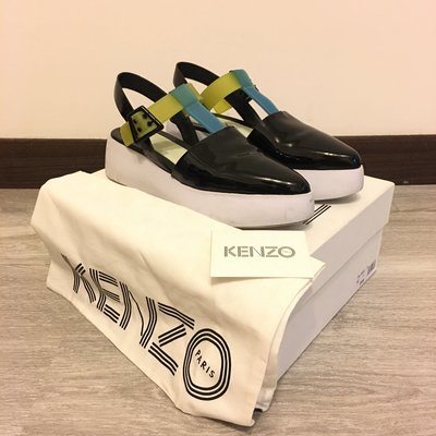 KENZO 漆皮厚底尖頭皮鞋 39號 8成新