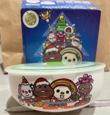 7-11 OPEN X 菇菇聯名 聖誕特別版 陶瓷碗 微波碗 餐具 便當盒 保鮮盒 OPEN醬 菇菇人