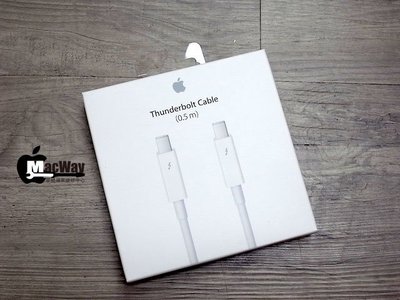麥威蘋果! 全新 Apple Thunderbolt 連接線 (0.5 公尺) - 白色