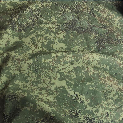 最低價✅俄羅斯小綠人 FloraEMR叢林數碼迷彩布料 棉尼混紡格子布材質