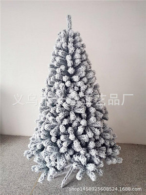 【現貨精選】2020新款新款植絨聖誕樹廠家直銷聖誕節雪花景裝飾樹落雪樹
