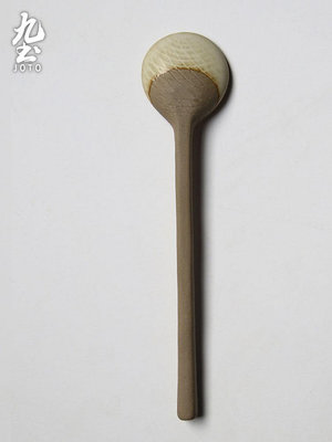九土全手工復古咖啡勺子湯匙日式陶瓷長柄咖啡匙小勺子創意攪拌勺