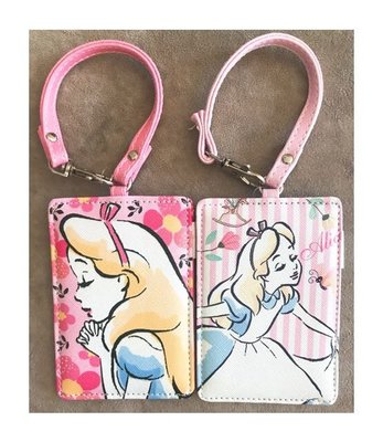 迪士尼Alice in Wonderland愛麗絲夢遊仙境證件套 行李吊牌 卡套 收納套 置物套