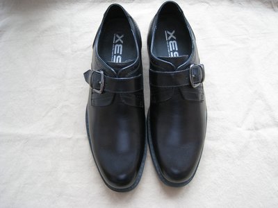 吳'R 嚴選經典XES黑色單扣皮鞋 super 好穿氣墊內墊  優待價1280元  [40號]