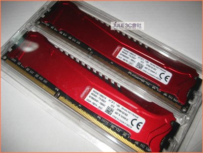 JULE 3C會社-金士頓 HyperX DDR3 2400 8GX2 共 16GB Savage/雙通道/終保 記憶體