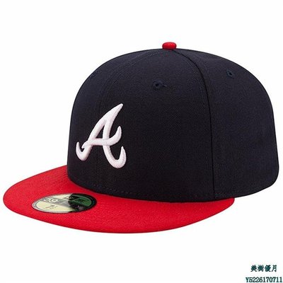 現貨熱銷-【九局棒球】MLB 亞特拉大勇士隊NE 59FIFTY職業球員版主場棒球帽