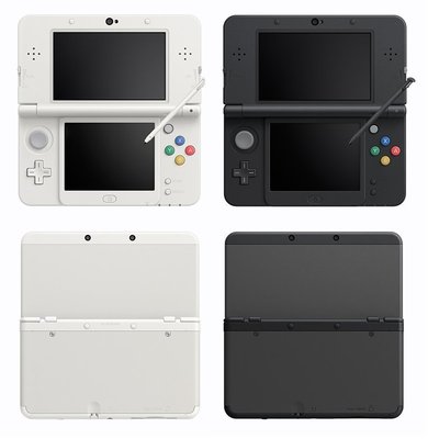 NEW 3DS主機(日規 黑/白)+3DS 魔物獵人4G(日版)+保護貼+硬殼包+充電器 特價:6990(小強模型)
