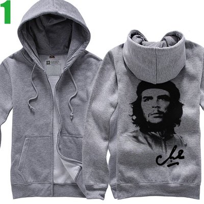 【切‧格瓦拉 Che Guevara】連帽厚絨長袖經典人物外套(共3種顏色可供選購) 新款上市購買多件多優惠!【賣場一】