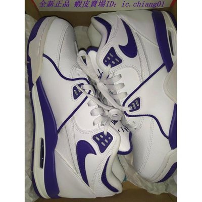 全新正品 Nike Air Flight 89 White Court Purple 白紫 籃球鞋 CN0050-101