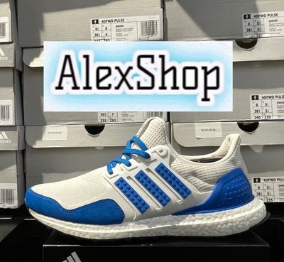 艾力克斯 ADIDAS ULTRABOOST DNA X LEGO 男女 H67952 白藍 慢跑鞋 ㄇ75