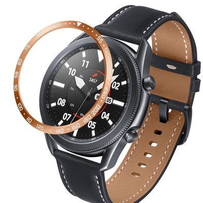 全館免運 於三星galaxy watch 3 41mm 45mm刻度圈錶帶鋼圈 錶盤刻度保護套 手錶 錶圈 錶環鋼圈 可開發票