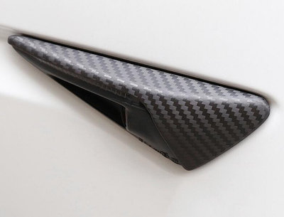 汽車配件 汽車尾翼 適用Tesla特斯拉MODEL S X 3碳纖維葉子板攝像頭轉向燈殼邊燈殼罩