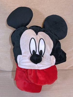【薰衣草舖子】日本進口 迪士尼 DISNEY 米奇 MICKEY 可收納式抱枕毛毯。棉被