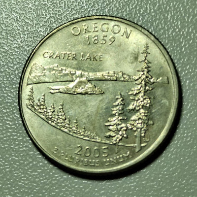 2005年美國俄勒岡州州幣二十五美分硬幣紀念幣22803