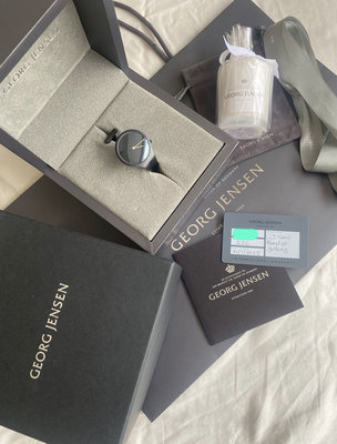 限時降價!(全新) Georg Jensen VIVIANNA Bangle Watch 經典朵蘭手環錶(大錶徑 34mm) - 黑色款XS 專櫃購入