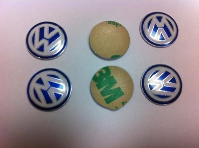 VW 福斯車鑰匙 廠徽 log 金屬 標誌 貼片 logo    Golf  V 五 代   PASSAT  JETTA  POLO