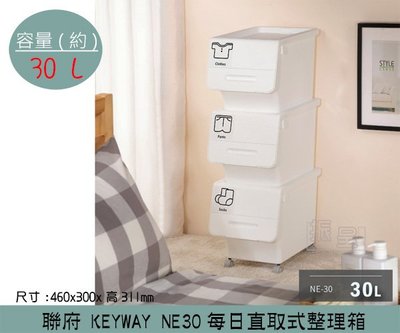 『振呈』 聯府KEYWAY NE30 每日直取式整理箱 掀蓋式整理箱 收納箱 置物箱 / 30L /台灣製