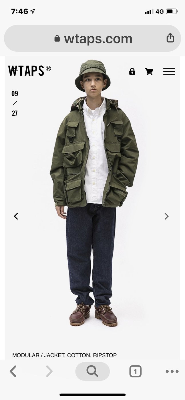 WTAPS MODULAR / JACKET. COTTON. RIPSTOP 十袋綠S | Yahoo奇摩拍賣