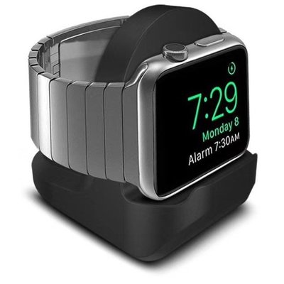 iwatch 7蘋果手錶充電底座 apple watch SE 6 5代充電支架軟硅膠充電底座收納繞線 蘋果手錶通用