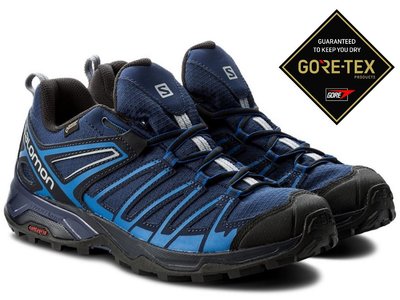 =CodE= SALOMON X ULTRA 3 PRIME GTX 防水登山野跑鞋(藍黑) 401280 索羅門 男