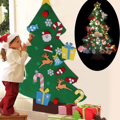 聖誕節掛布 聖誕布置 魔法聖誕樹創意聖誕節彩燈手工diy禮物布置兒童房裝飾聖誕裝飾燈 聖誕-麥德好服裝包包
