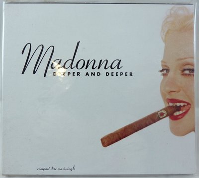 收藏品【MADONNA瑪丹娜 Deeper and Deeper】單曲 CD maxi-single，免運！請先問存貨！