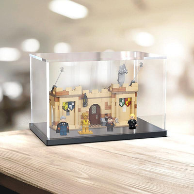 亞克力防塵盒適用樂高76395霍格沃茲第一飛行課展示模型玩具透明