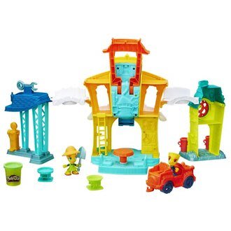 【小瓶子的雜貨小舖】孩之寶流行玩具 培樂多黏土 城市系列 - 3 合 1 城市遊戲組 B5868 美勞玩具