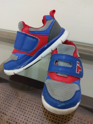 [二手] 台灣製 男童休閒鞋運動鞋布鞋 16cm (藍色)
