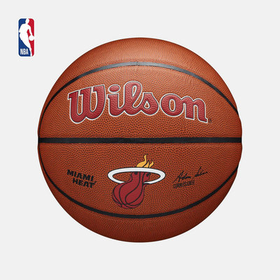 NBA-Wilson 熱火隊 標準7號籃球 PU室內外通用 TEAM ALLIANCE