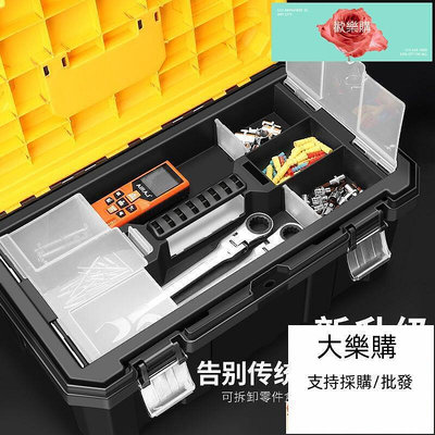 【現貨】 工具箱 工具箱家用多功能三層折疊美甲塑料收納盒周轉箱隨車工具箱手提箱